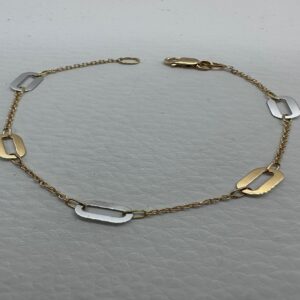 Bracciale oro 18 kt maglie larghe